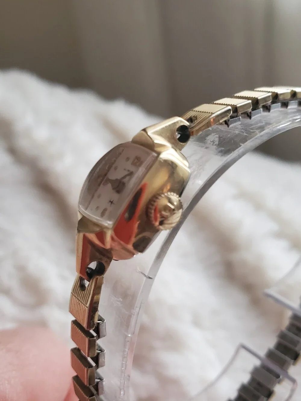 Vintage Hamilton Ladies Mechanical Watch 10K RGP Gold Filled Runs Mid-Century